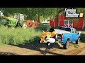 FS19- LAWN CARE! MOWING OVERGROWN GRASS WITH GARDEN TRACTOR & BATWING MOWER