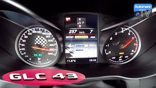 Mercedes-AMG GLC 43 - 0-257 km/h acceleration (60FPS)