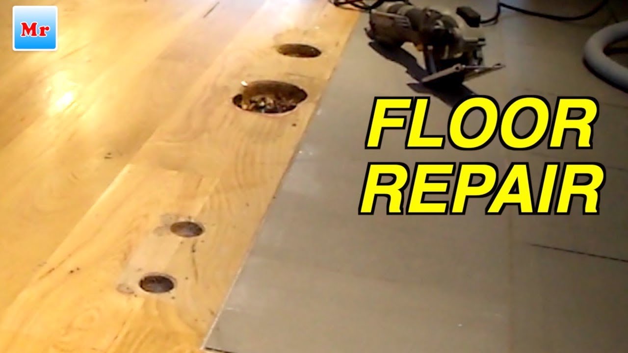 Diy Hardwood Floor Repair Hole How To, Hole In Hardwood Floor