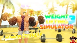 WEIGHT LIFTING SIMULATOR 3 UNLIMITED STRENGTH GLITCH (Roblox)
