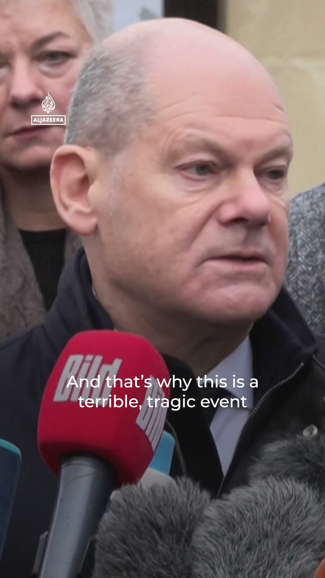 Crowds mourn victims of deadly car-ramming attack at German Christmas market | AJ#shorts