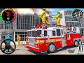 Fire Truck City Rescue Simulator - 911 US Emergency Fire Truck Driving 3D - Android Gameplay