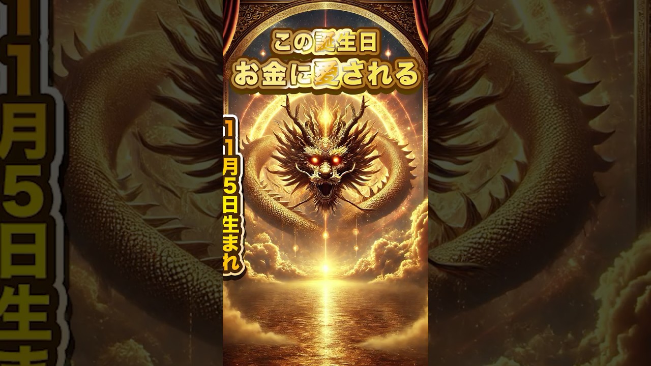 この誕生日の方、お金に愛される! #金運 #金運アップ #龍神