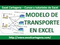 Modelo de transporte en Excel - Solver [HD]