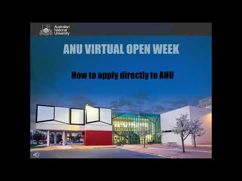 ANU Admissions: Applying directly to ANU for undergraduate study in 2022