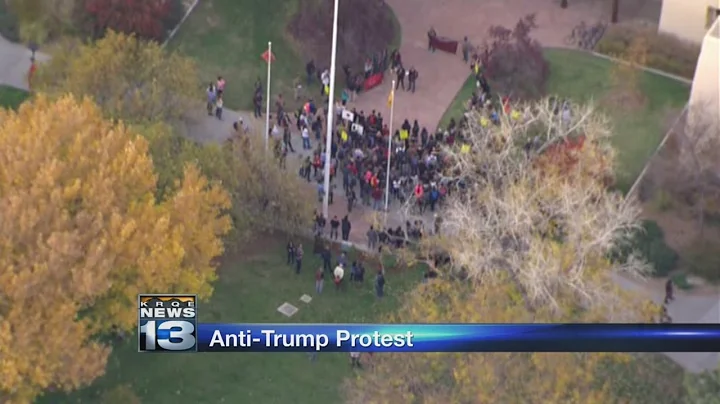 UNM students protest Trump election with campus ‘walk out’