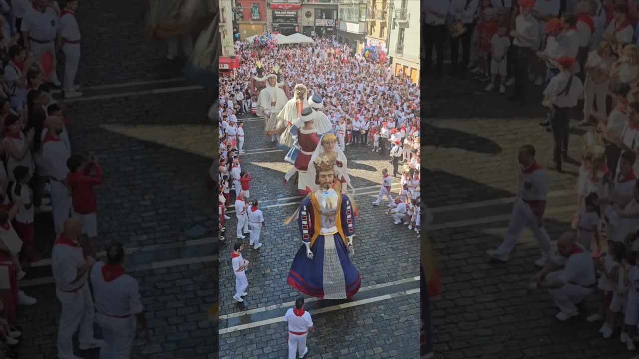 Gigantes de Pamplona - Iruñeko erraldoiak. El mejor vals de 2024. Vals 