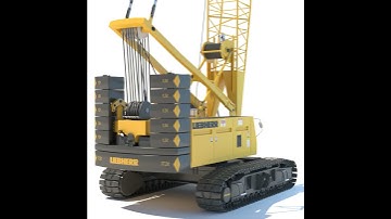 Liebherr Crawler Crane LR 1100 3D model from CGTrader.com