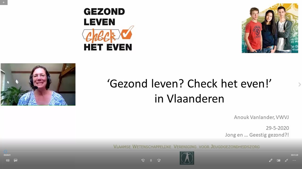 Minisymposium 'Jong en Geestig Gezond?!' - Deel 1 'Gezond leven? Check