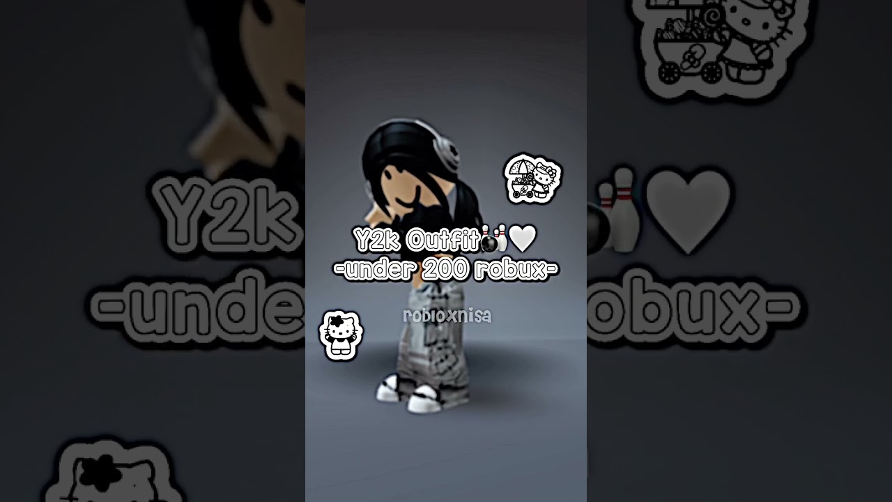200 under robux outfits for girls! Gray and black ver.!#black#gray#und