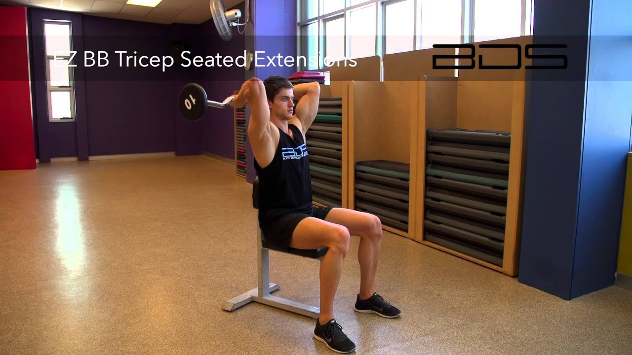 Seated Bb Tricep Extension Step By Step