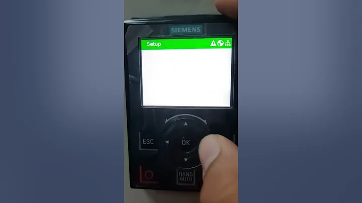 Quick startup for SINAMICS G120X VFD from siemens