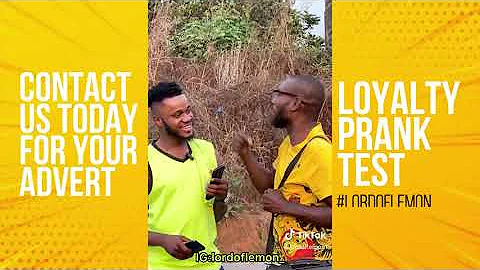 Loyalty Prank Test  #lordoflemon #untouchablecomedies #laugh #prank #trending #comedy #iamtrinityguy