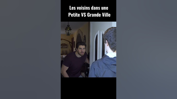 Les voisins dans une Petite VS Grande Ville
