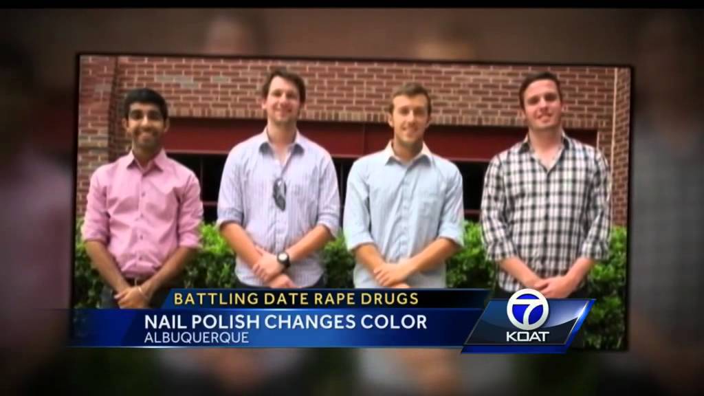 Date rape drug-detecting polish in development - YouTube