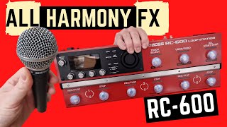 ALL HARMONY FX on the BOSS RC-600!