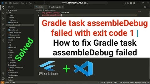Gradle task assembleDebug failed with exit code 1 | How to fix Gradle task assembleDebug failed