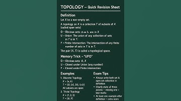 "Learn Topology Definition in 1 Minute – PG TRB Maths"