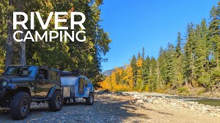 Finding The Perfect River Campsite | Propane Heater Setup