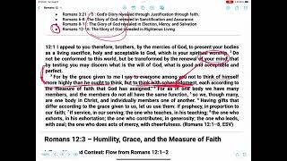 Romans 12:6-8 The Body at Work: Discovering and Using Our Gifts