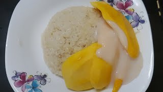 Mango Sticky Rice របៀបធ្វើបាយដំណើបស្វាយទុំ