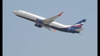 Rare!!! Aeroflot Russian Airlines Boeing 737-800 [VP-BPF] Takeoff From PDX