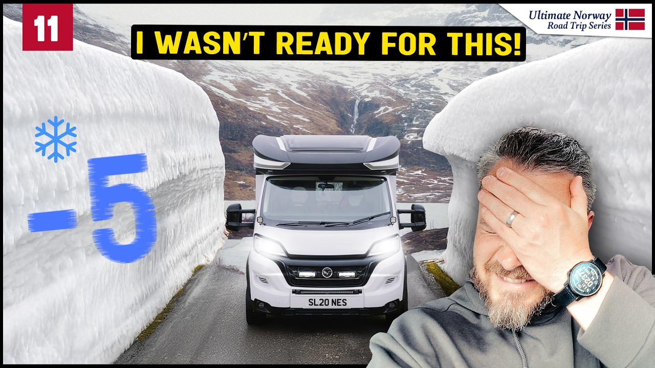 Terrifying Drive Through Norway’s Snow Walls!