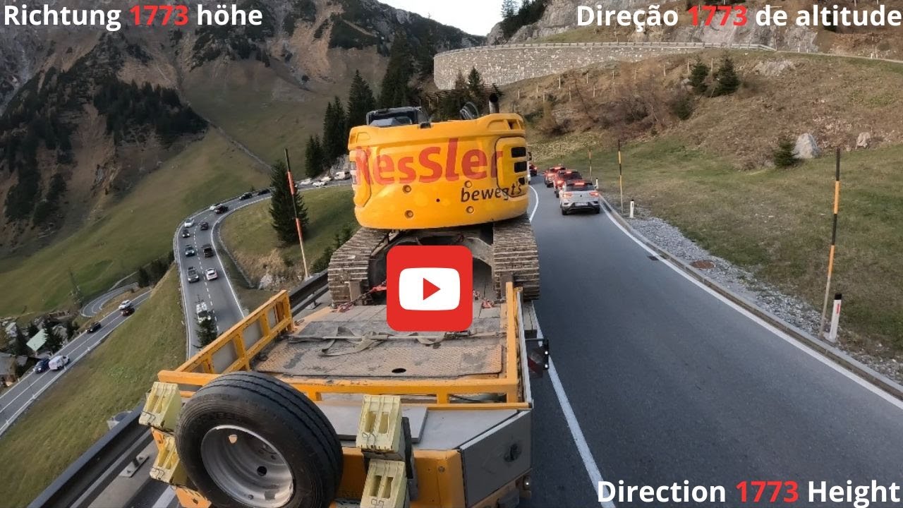 Transport von 38-Tonnen-Baggern: Zufahrts- und Straßenprobleme