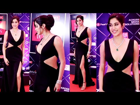 black slitted dress