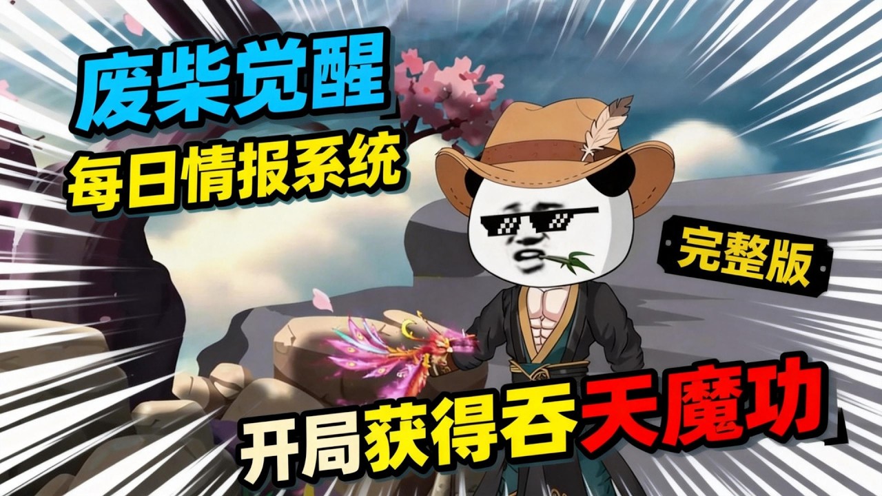 【一口气看完】废柴觉醒每日情报系统，盲盒开出吞天魔功狂吞特殊体质！#夜一漫谈 #每天刷新情报，开局获得吞天魔功