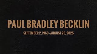 Paul Becklin Funeral