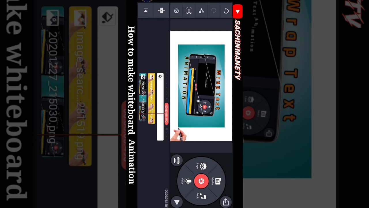 How To Make a Whitebord Animation || Whitebord animation in kinemaster || Sachin Mane Tv 