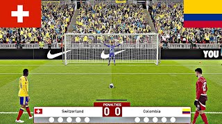 SWITZERLAND VS COLOMBIA FULL PENALTY SHOOTOUT | SUI VS COL HIGHLIGHTS screenshot 5