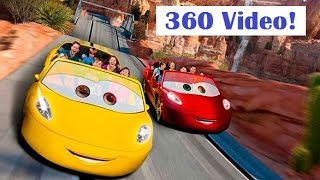 Radiator Springs Racers - 360 Video! Disney&#39;s California Adventure - Cars Land