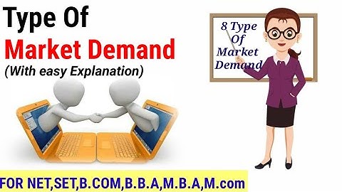 Type of Market Demand:{ type of demand in marketing } For NET, SET, B.COM, B.B.A, M.COM, M.B.A
