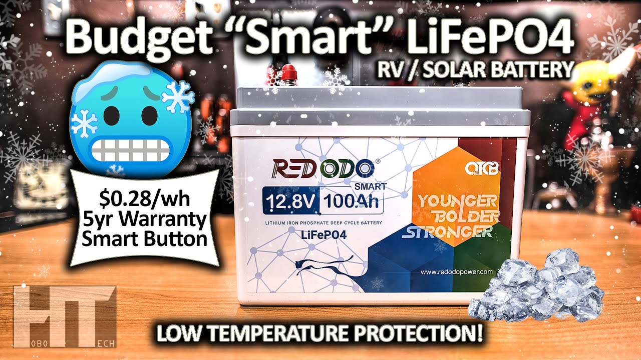 Redodo 12.8V 100Ah Smart LiFePO4 Battery