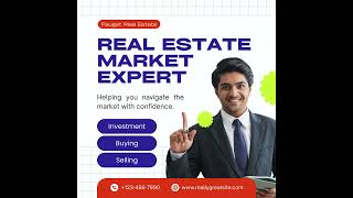 Colorful Retro Bold Real Estate Market Expert Linkedin  Ads