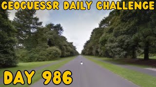 Snack time! Geoguessr daily challenge day 986!