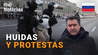 RUSIA: Cientos de DETENIDOS contra la MOVILIZACIÓN de PUTIN, que endurece la DESERCIÓN | RTVE