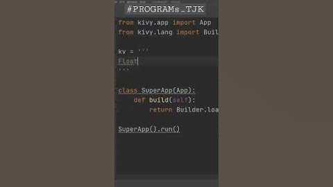 Мобильный приложение на Python за 60 секунд