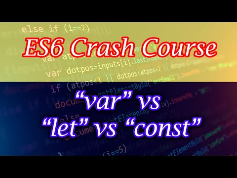 1. Differences between var, let, and const.