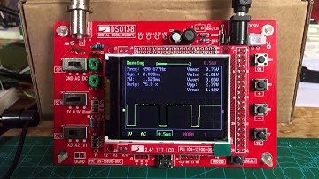 DSO138 Oscilloscope - Part 3 (75% duty cycle PWM Arduino Nano LED test signal)