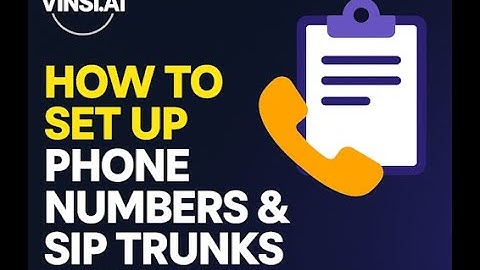 How to Set Up Phone Numbers & SIP Trunks in VINSI.AI | Full Tutorial for AI Phone Agents
