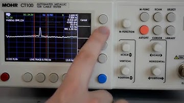 TDR Cable Tester - Fast Fourier Transform (FFT) Traces (MOHR CT100 Ch. 21) Time Domain Reflectometer