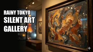 Rainy Tokyo: 3 HOURS Lofi Hip Hop ☔ Silent Art Gallery Music | Creative Deep Work Focus &amp; Rain ASMR