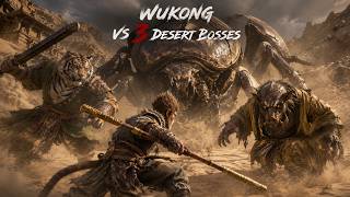 Wukong vs 3 Desert Bosses | Tiger Vanguard, Yellow-Robed Squire &amp; Fuban
