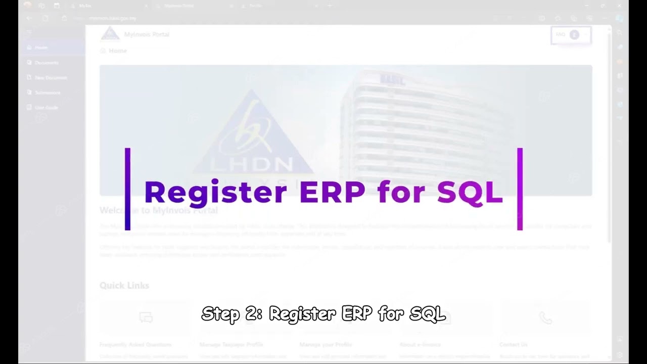 How to Register for E-Invoice on the LHDN Mytax MyInvois Portal MANDARIN