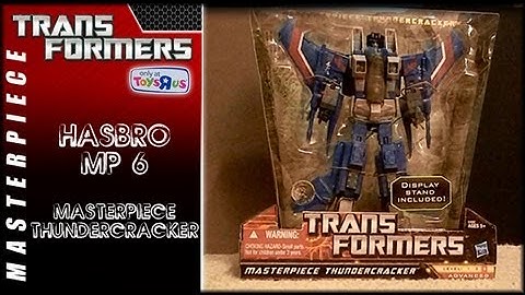 Animated Plastic Hasbro TRU Toys R Us Exclusive Masterpiece Transformer Thundercracker Video Review