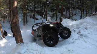 Can am x3, Yamaha yxz , Polaris rzr winter ride, axle breaking full send !