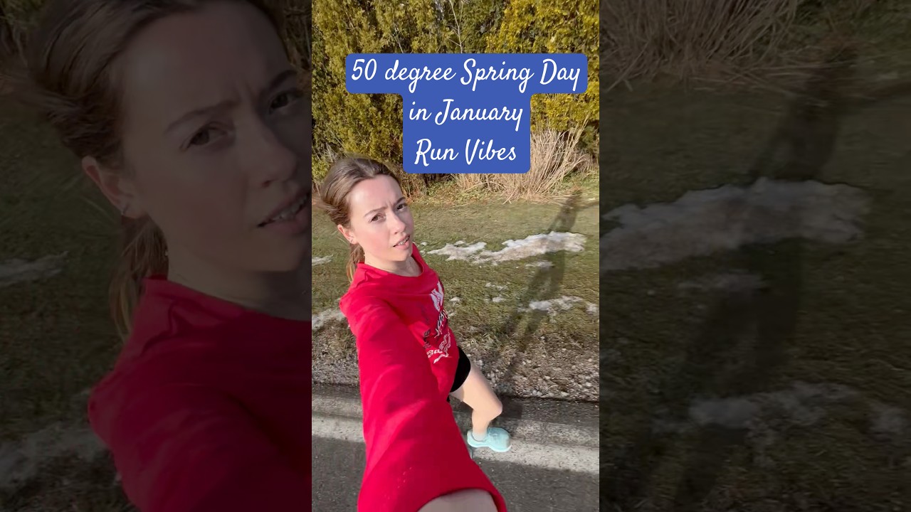 The feeling of running in shorts in January is indescribable